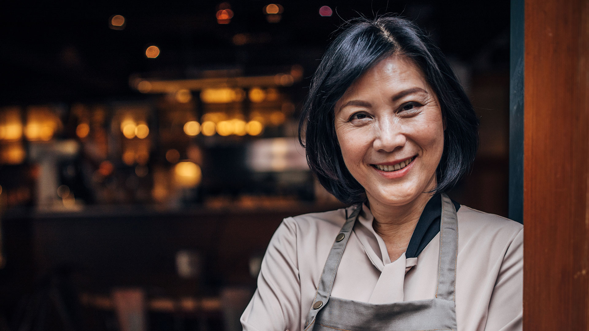 Smiling Asian Canadian woman